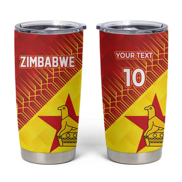 Custom Zimbabwe Cricket Tumbler Cup Flame Warriors Zimbabwe Spirit LT03