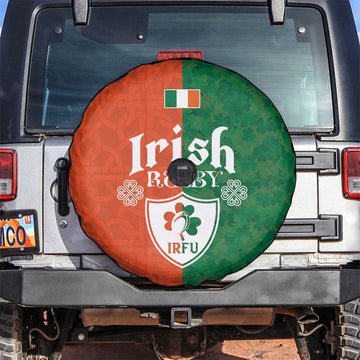Irish Rugby Spare Tire Cover Shamrock with Celtics Vibes The Half Style LT03