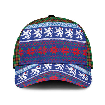 Scottish Christmas Classic Cap Xmas Royal Lions and Tartan LT03