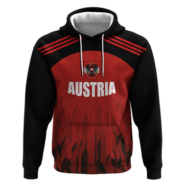 Custom Austria Football 2024 Go Champion Hoodie Home Color LT03