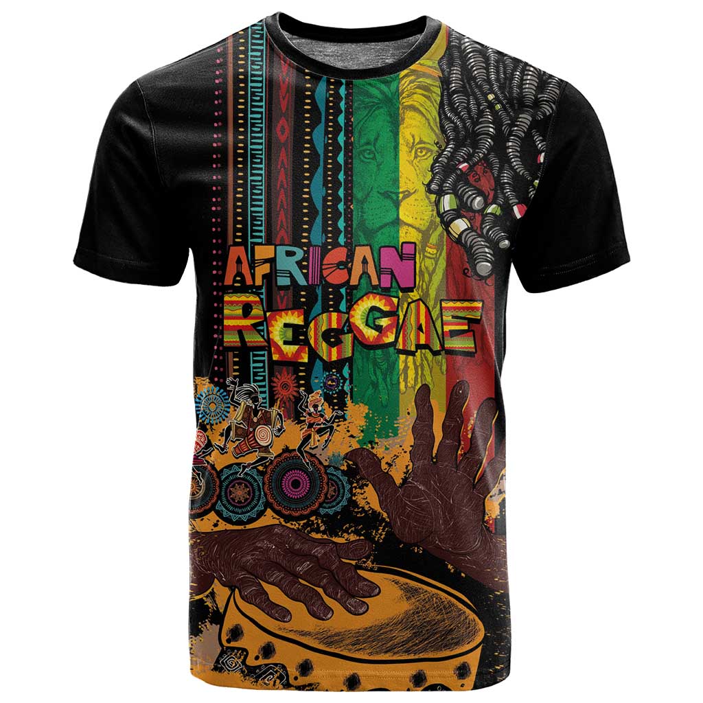 Afro-Caribbean T shirt African and Reggae Art Music LT03