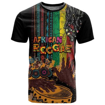 Afro-Caribbean T shirt African and Reggae Art Music LT03