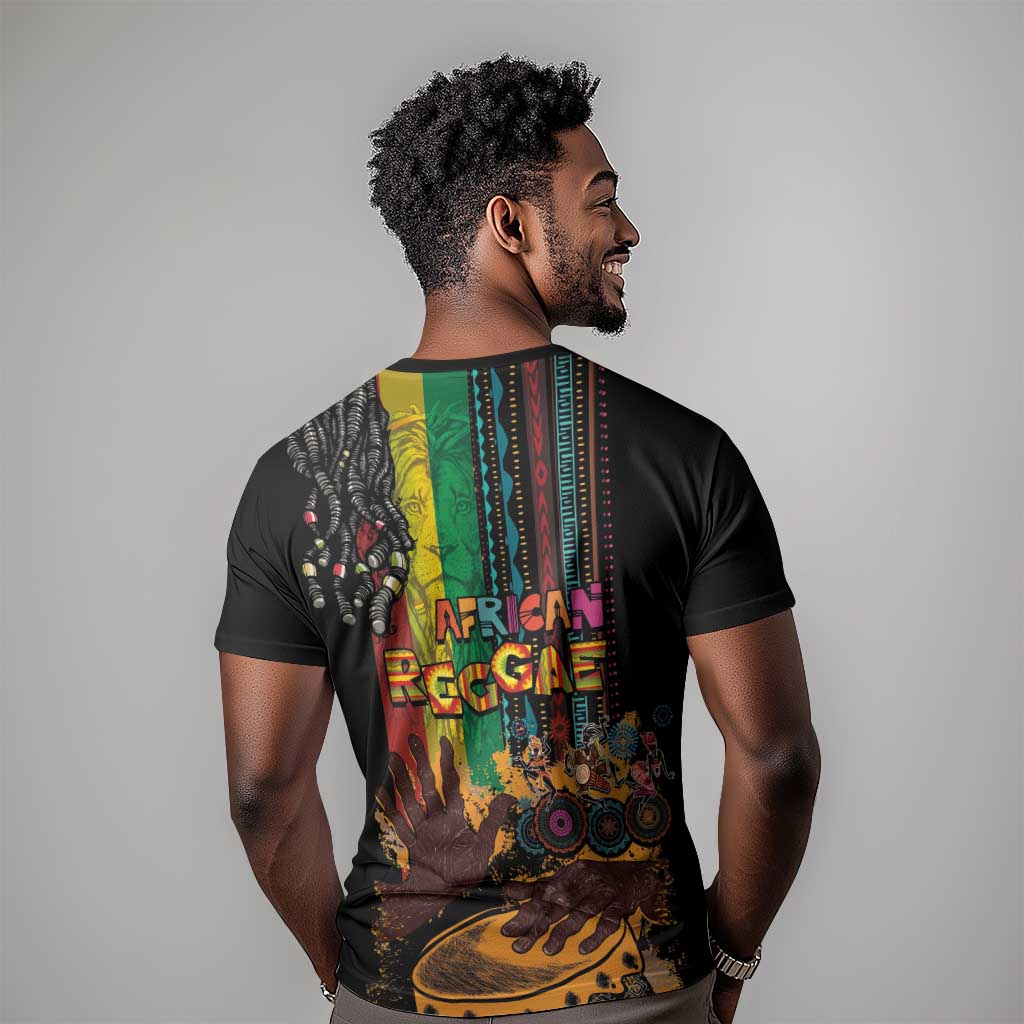 Afro-Caribbean T shirt African and Reggae Art Music LT03