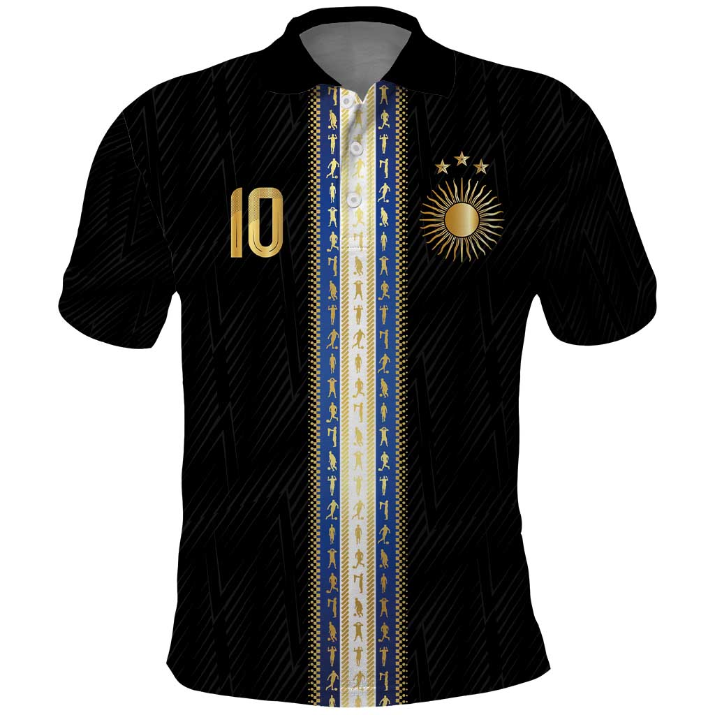 Argentina Football Polo Shirt GOAT-Pride of La Albiceleste LT03