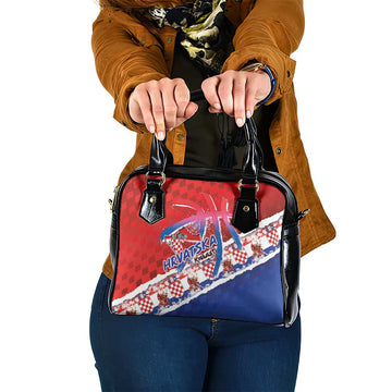 Basketball Fan Jersey Croatian Shoulder Handbag Hrvatska-The Chequered Ones LT03