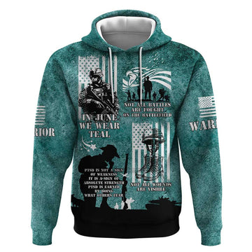 Veteran PTSD Hoodie Not A Sign Of Weakness It Is Earned By Doing What Others Fear LT05