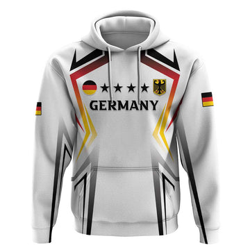 Custom Germany 2024 Football Hoodie Go Champions Nationalelf White Version LT05
