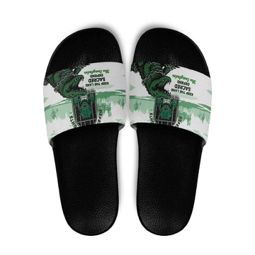 Alligator Alcatraz Defend Human Rights Slide Sandals Defend The Everglades LT05