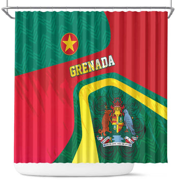 Grenada Shower Curtain Coat Of Arms Unique Style LT05