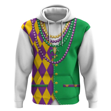 Mardi Gras Hoodie Cosplay Costume LT05