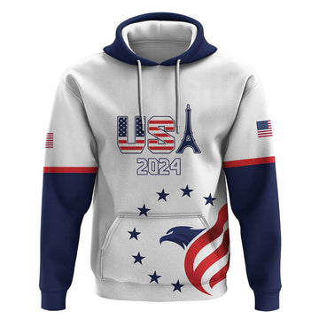 Custom USA 2024 Paris Hoodie United States Sport LT05