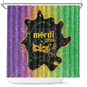 Mardi Gras Shower Curtain Laissez Les Bons Temps Rouler LT05