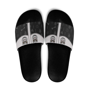 Cowdog Slide Sandals Cowboy Bulldog Retro Western Yoke LT05