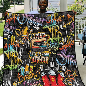 Raised On Hip Hop Quilt Graffiti Art Style LT05