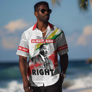 Martin Luther King Hawaiian Shirt Honoring The Legacy White Version LT05
