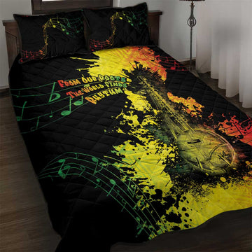 Afro Music Pride Quilt Bed Set From Our Roots The World Finds Rhythm LT05