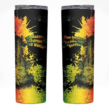 Afro Music Pride Skinny Tumbler From Our Roots The World Finds Rhythm LT05