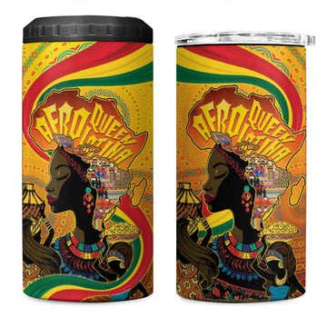 Afro Latina Queen 4 in 1 Can Cooler Tumbler The Beauty Of Black Women LT05