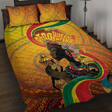 Afro Latina Queen Quilt Bed Set The Beauty Of Black Women LT05