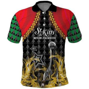 Custom St Kitts Nevis Cricket Patriots Polo Shirt Road To Victory LT05