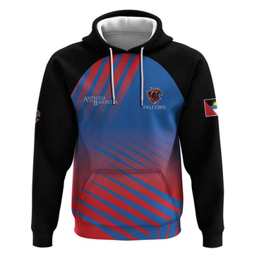 Custom Antigua and Barbuda Cricket Hoodie Falcons Unstoppable LT05