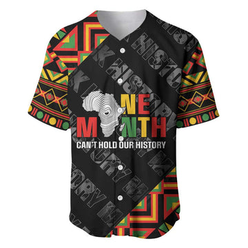 Black History Month Baseball Jersey One Month Can't Hold Our History LT05