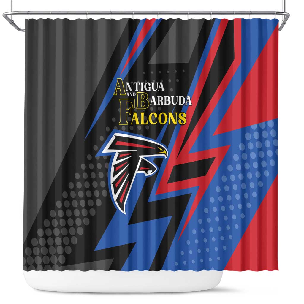 Antigua and Barbuda Cricket Shower Curtain Sporty Style LT05