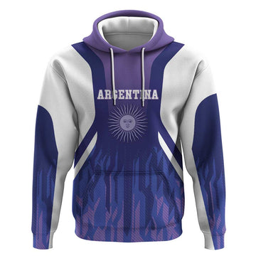 Custom Argentina 2025 Football Hoodie Purple Version LT05