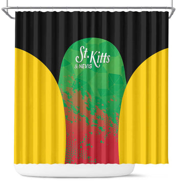 Saint Kitts and Nevis Cricket Shower Curtain Simple Style LT05
