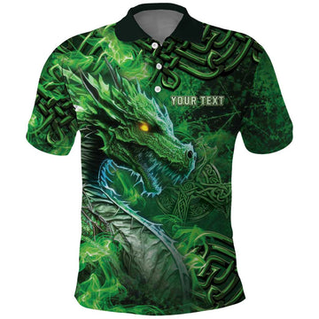 Personalized Ireland Celtic Polo Shirt Irish Roots Dragon Soul LT05
