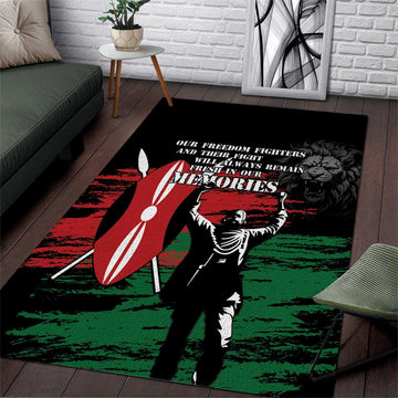 Happy Kenya Mashujaa Day Area Rug Honour Our Heroes, Heroines LT05
