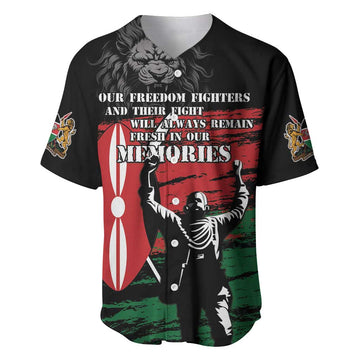 Happy Kenya Mashujaa Day Baseball Jersey Honour Our Heroes, Heroines LT05