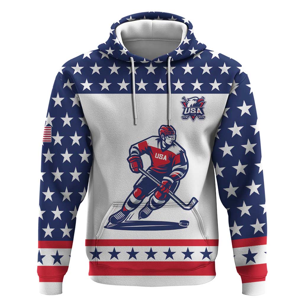 Custom United States Hockey Hoodie Go Champions USA LT05