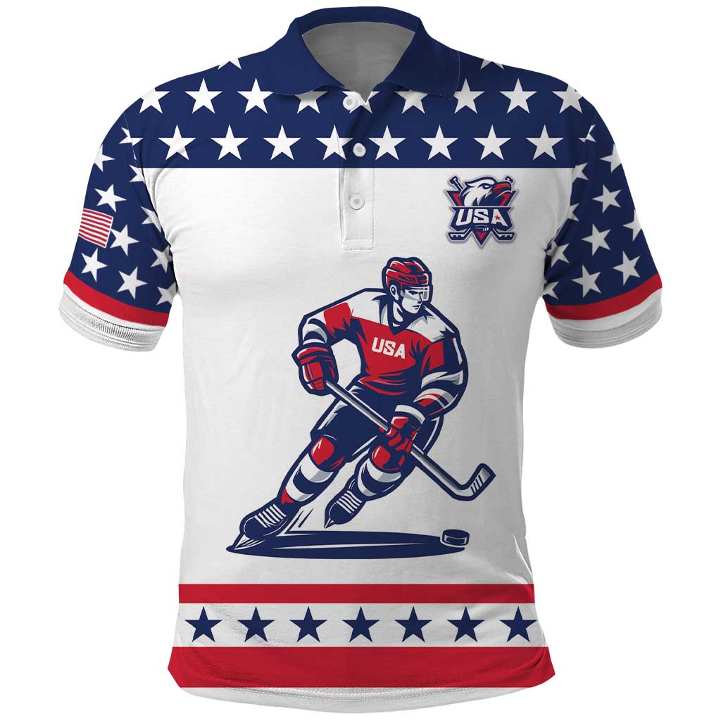 Custom United States Hockey Polo Shirt Go Champions USA LT05