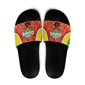 Guyana Cricket Slide Sandals Amazon Warriors Glorious Victory LT05