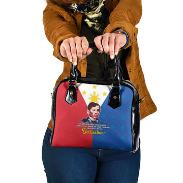 Philippines Filipinos Shoulder Handbag Jose Rizal Flag Style LT05