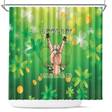 St Patrick's Day Shower Curtain Ready To Shamrock LT05