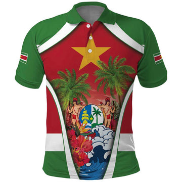 Suriname Ketikoti Polo Shirt Happy Emancipation Day LT05