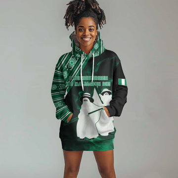 Nigeria Yoruba Festival Hoodie Dress Eko Spirit Eyo Masquerade LT05