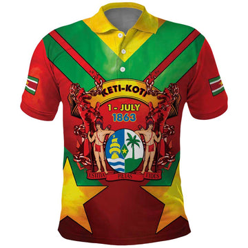 Suriname Emancipation Day Polo Shirt Wan Switi Keti Koti LT05