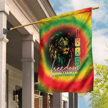 Juneteenth Freedom Day Garden Flag Reggae Tie Dye Style LT05