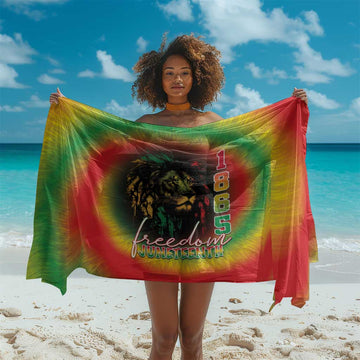 Juneteenth Freedom Day Sarong Reggae Tie Dye Style LT05