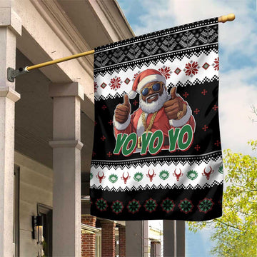South Africa Christmas Garden Flag Hip Hop Santa Claus LT05