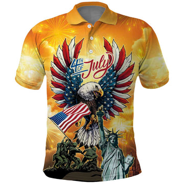 United States Fourth Of July Polo Shirt Happy Independence Day LT05