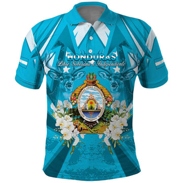 Honduras Independence Day Polo Shirt Coat Of Arms Special Style LT05