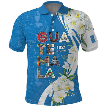 Guatemala 1821 Chapin Polo Shirt Happy Independence Day LT05