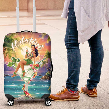 Aloha Hawaii Luggage Cover Hula Martini Tropical Vibes LT05