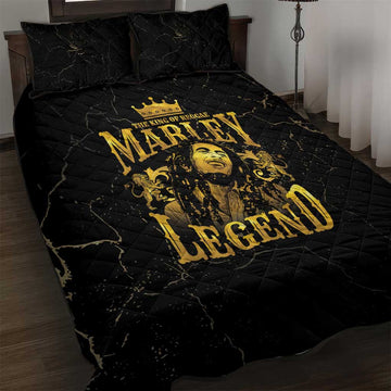 Reggae King Marley Quilt Bed Set Gold Lion LT05