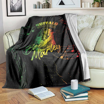 Reggae King Buffalo Soldier Blanket Honoring The Legend LT05
