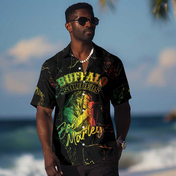 Reggae King Buffalo Soldier Hawaiian Shirt Honoring The Legend LT05